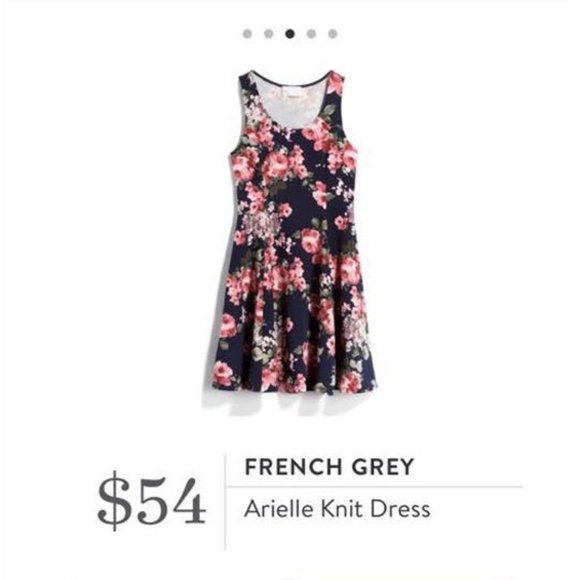 french grey arielle knit dress